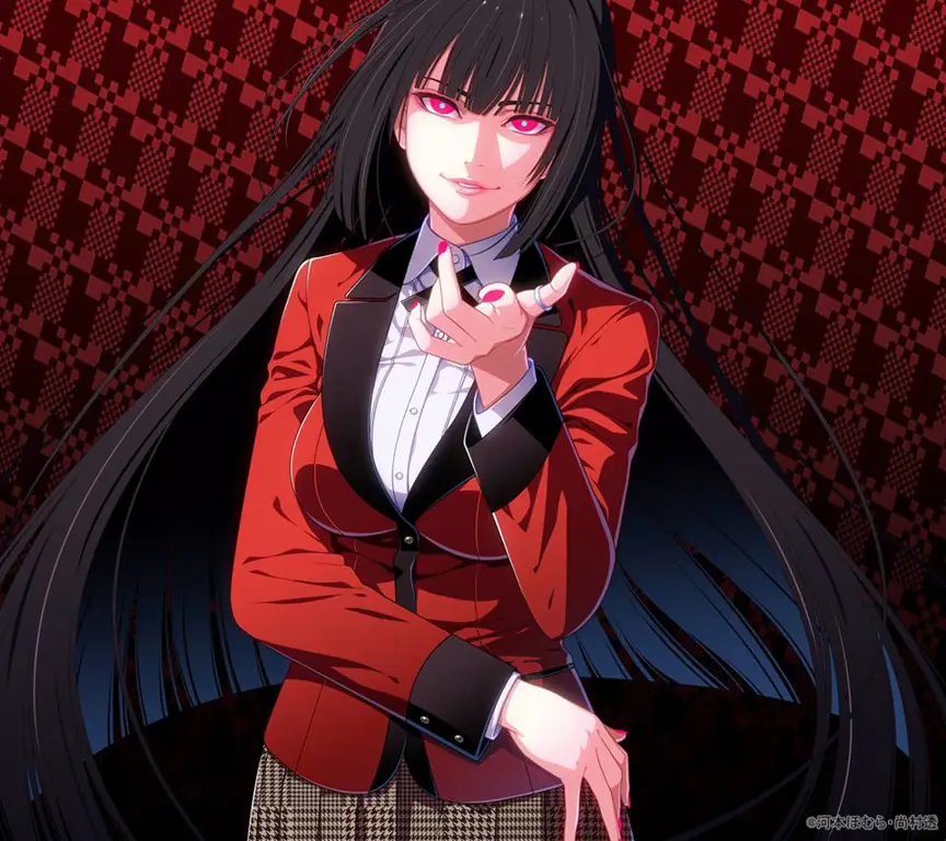 Gambar Yumeko Jabami dari anime Kakegurui