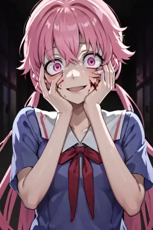 Gambar Yuno Gasai dari anime Future Diary