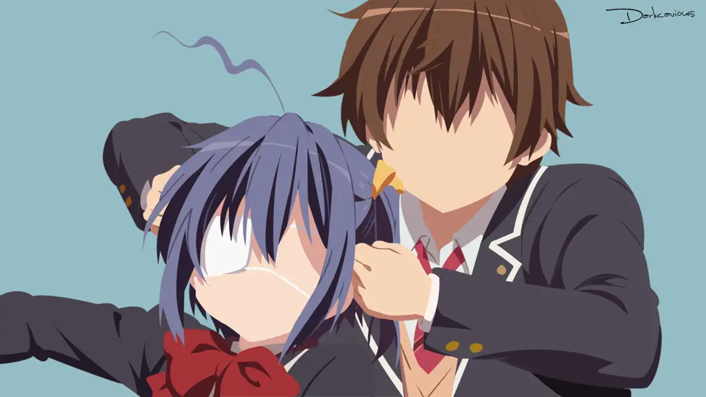 Yuuta dan Rikka, karakter utama dalam anime Chuunibyou