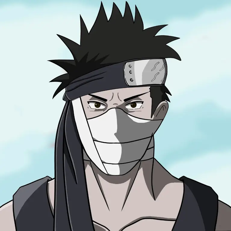 Gambar Zabuza Momochi dengan penutup mata