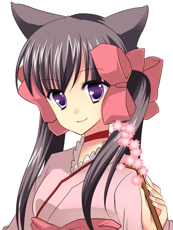 Gambar Zakuro dari anime Otome Youkai Zakuro