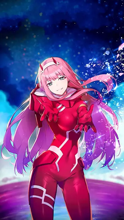 Gambar Zero Two dari Darling in the Franxx