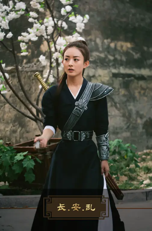 Gambar Zhao Liying sebagai Chu Qiao di Princess Agents