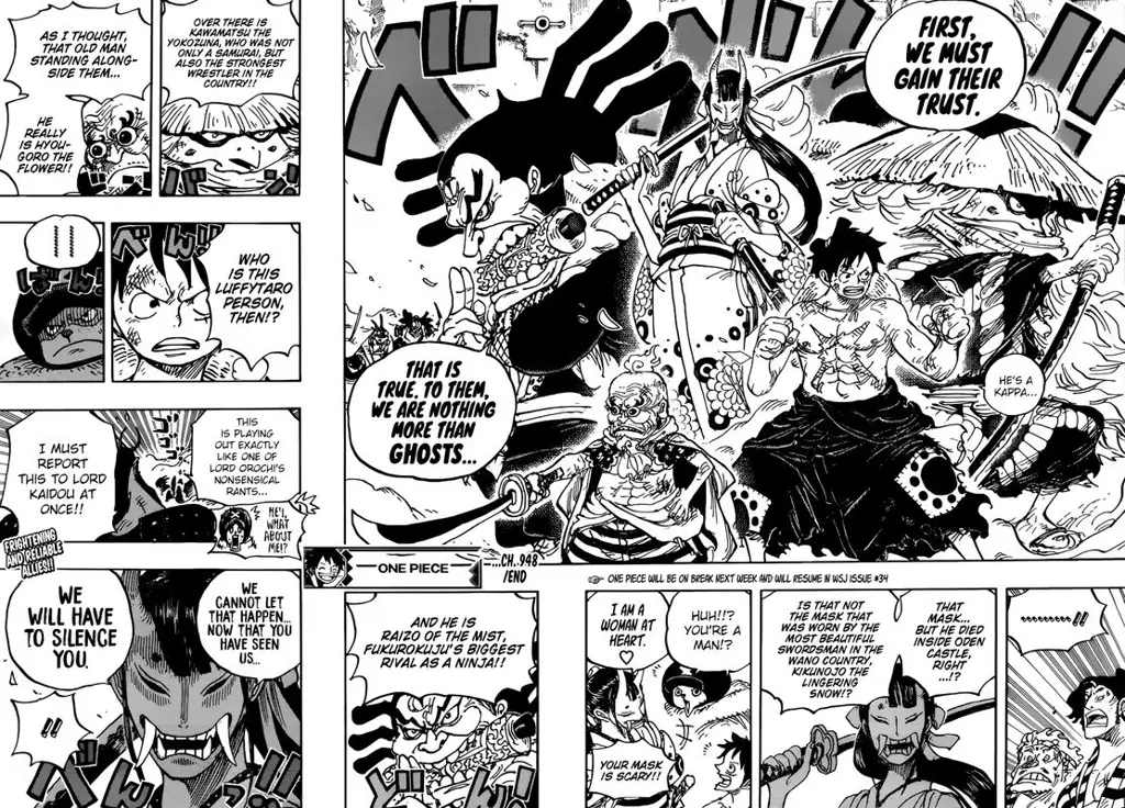 Zoro dalam pertarungan di One Piece Chapter 948