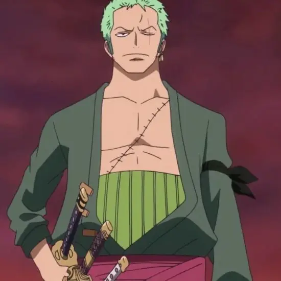 Gambar Zoro yang kuat dan gagah berani