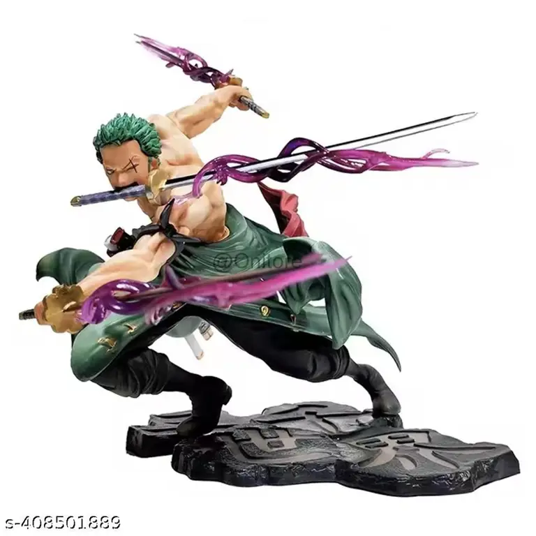 Zoro dalam pose pertarungan dari One Piece