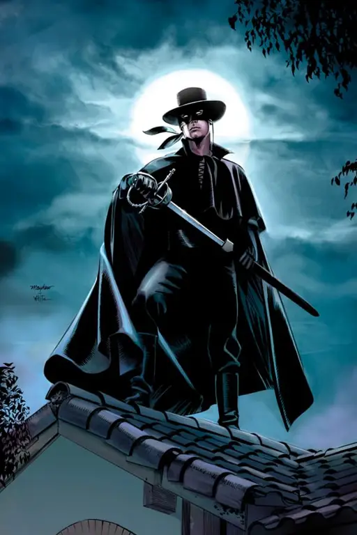 Ilustrasi Zorro versi anime