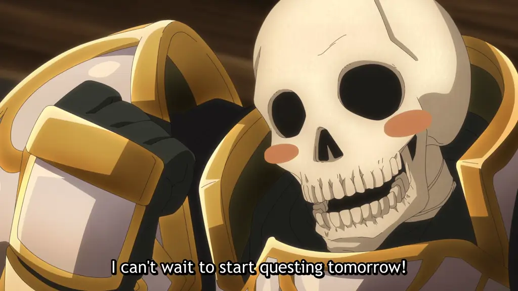 Contoh skeleton anime dalam berbagai gaya seni yang berbeda.