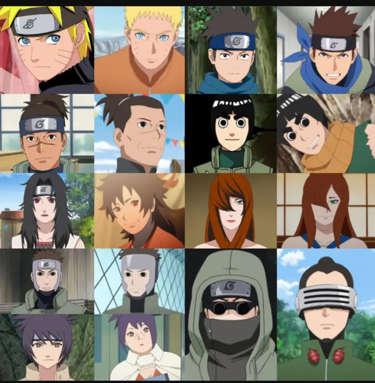 Para karakter utama dalam anime Boruto