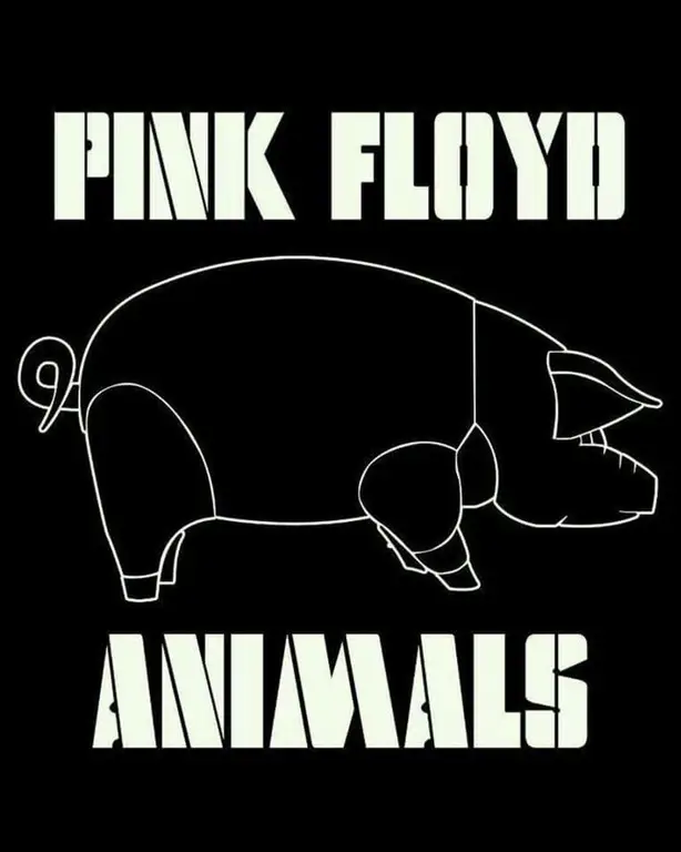 Desain panggung konser Pink Floyd saat tur Animals