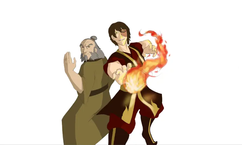 Zuko dan Paman Iroh, hubungan yang penuh kasih sayang