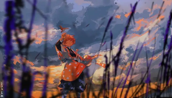 Keindahan visual Demon Slayer Pemandangan alam yang indah dari Demon Slayer