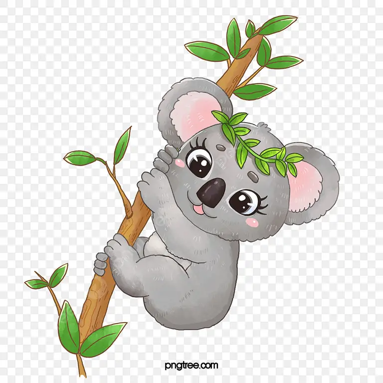 Koala animasi yang lucu