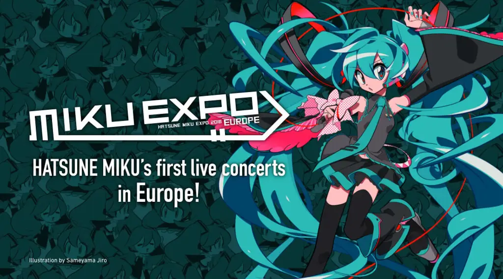 Gambar gaya anime konser Miku Hatsune