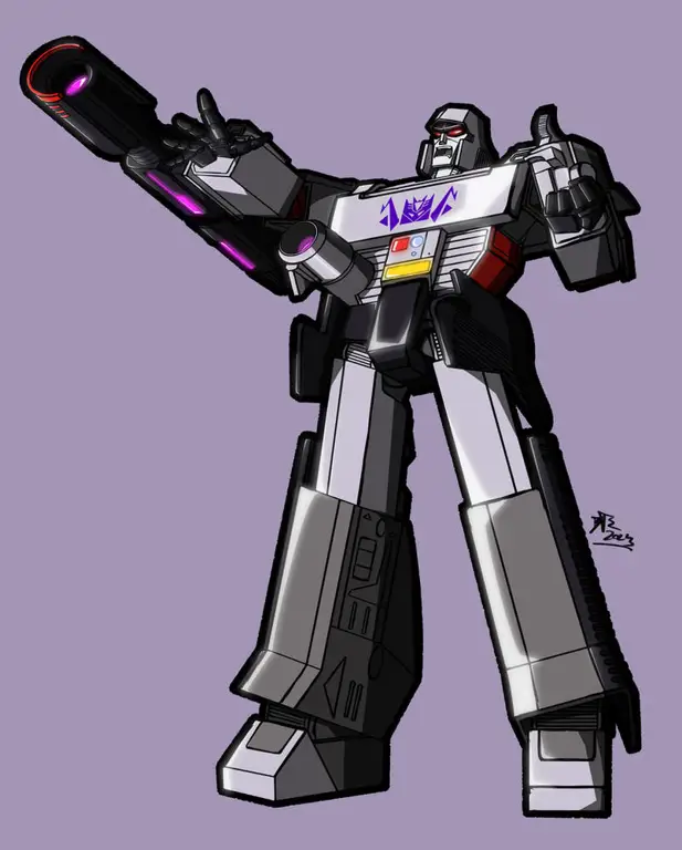 Gambar Megatron dengan desain generasi pertama