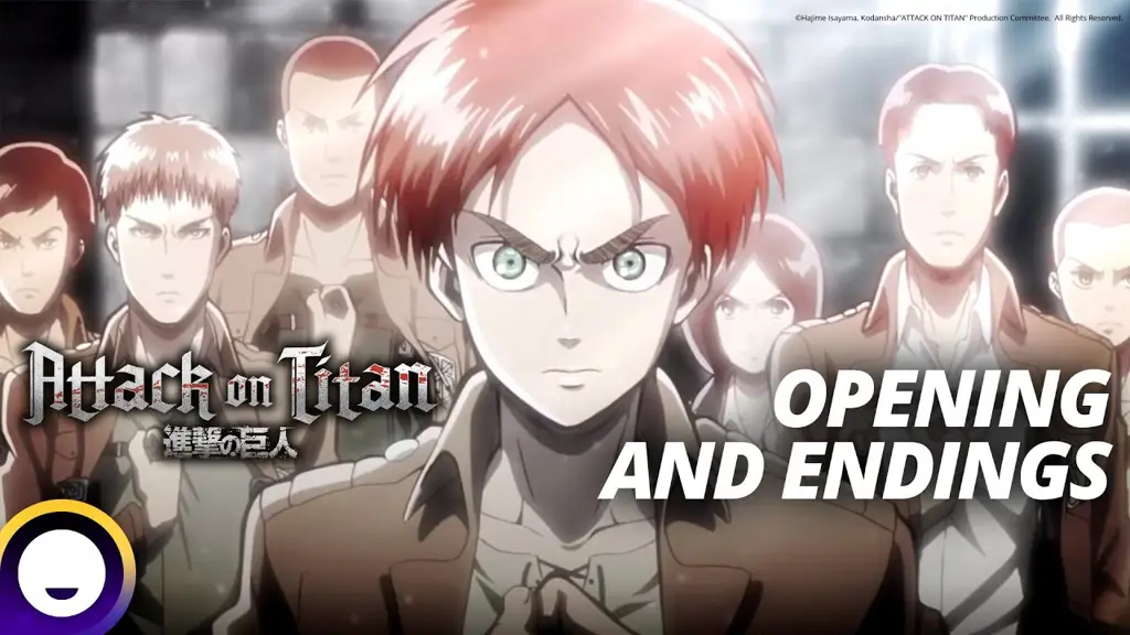 Gambar opening anime Attack on Titan