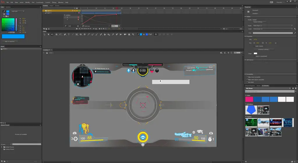 Antarmuka Adobe Animate