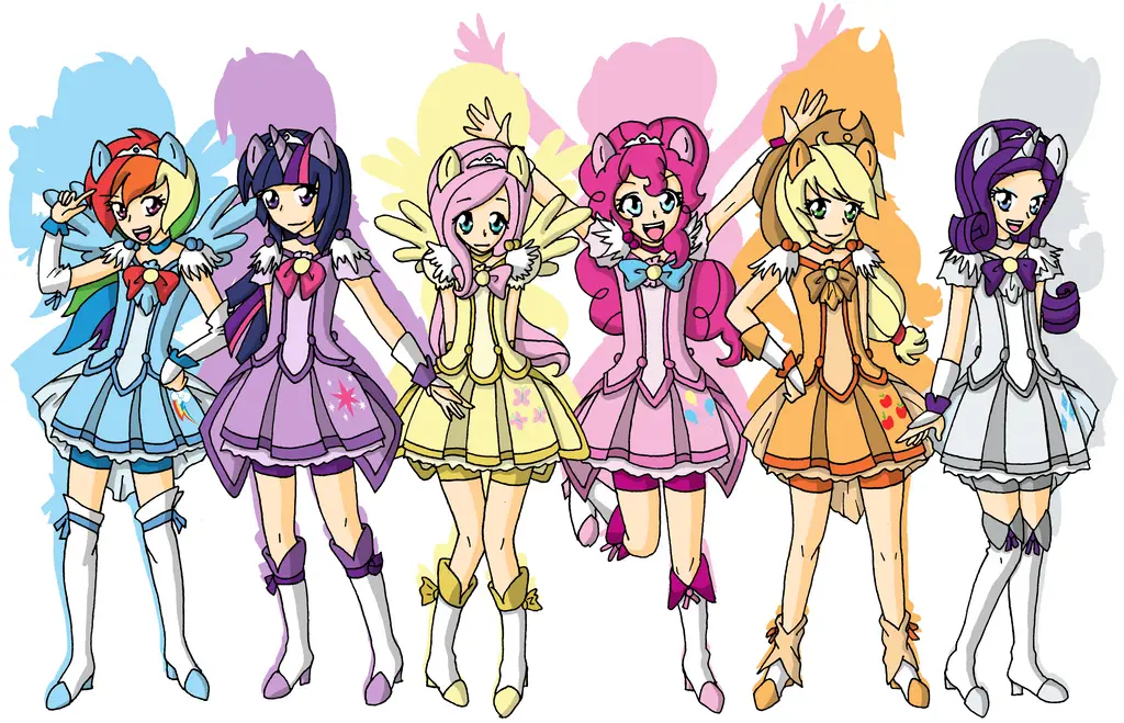 Para Precure berpose bersama, menunjukkan persahabatan mereka.